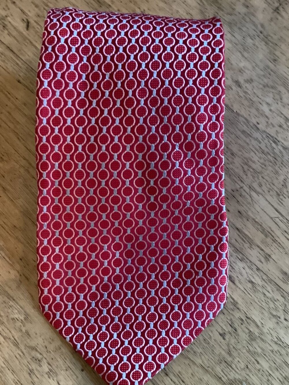 Red Ermenegildo Zegna Tie. Silk, 56 Inches